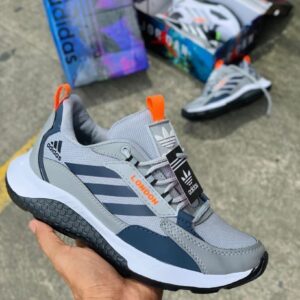 Tenis Adidas London Gris Naranja