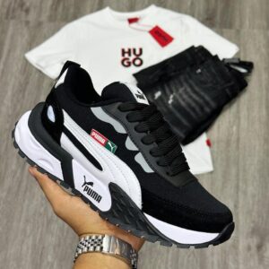 Tenis Puma Easy Rider Negro Blanco