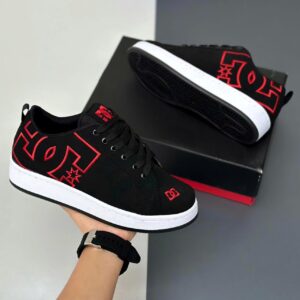 Tenis Dc Shoes Negro Rojo