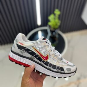 🔥 Nike P6000 Plateado Chulo Rojo