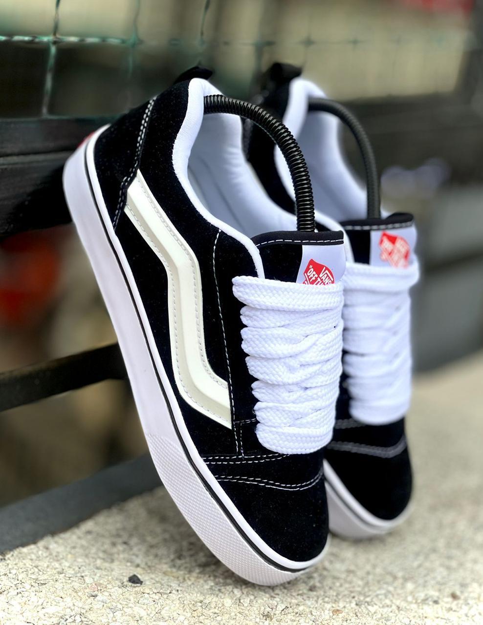 Tenis Vans en Caucho 3D Negro Blanco - Image 3