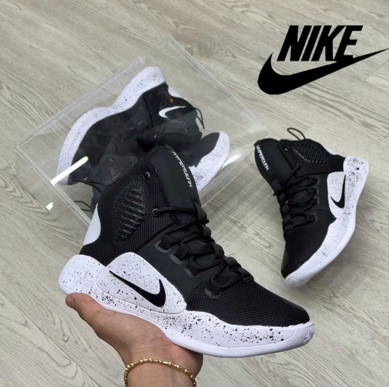 Nike Hyperdunk Negro Blanco - Image 3