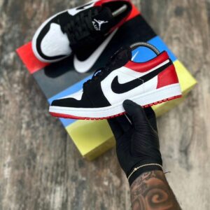 Jordan Corte Bajo Blanco Rojo Mt