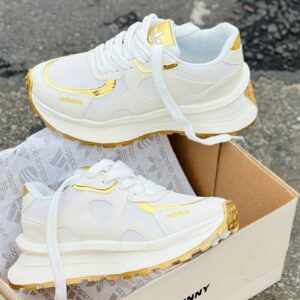 Tenis Adidas Dama Fc Blanco Dorado
