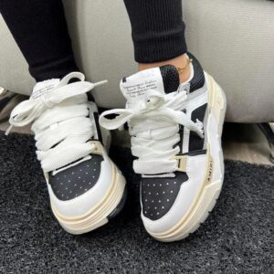 Tenis Amiri Dama Mt Blanco Negro Beige