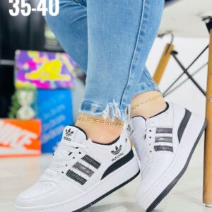 Tenis Adidas Forum Sb Blanco Taco Negro