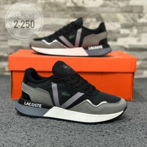 Tenis Lacoste Cl Negro Gris
