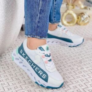 Skechers Slip Amc Blanco Azul