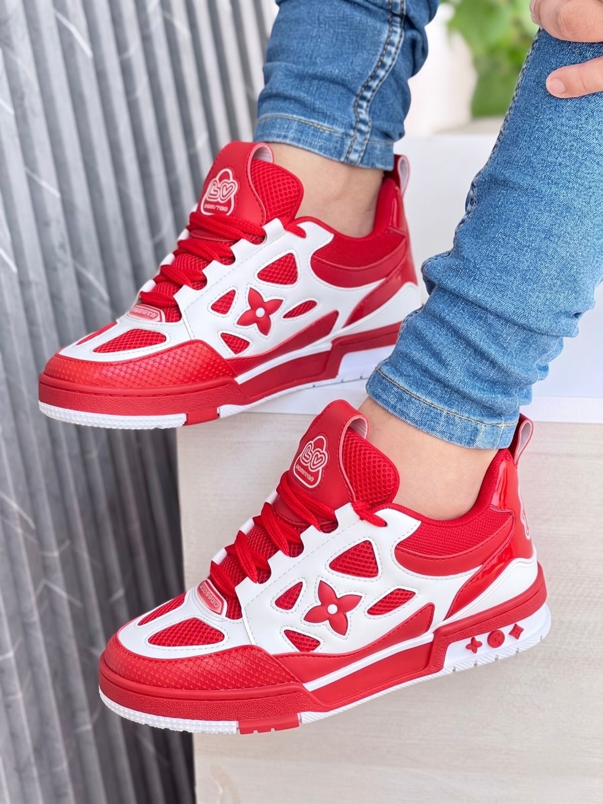 Louis Vuitton Caucho Blanco Rojo