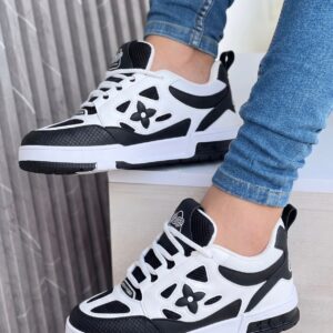Louis Vuitton Caucho Blanco Negro