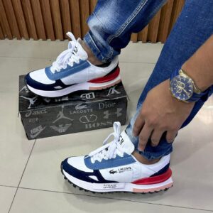Tenis Lacoste Caballero Brt Blanco Rojo
